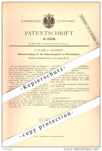 Original patent stahr - patent, in